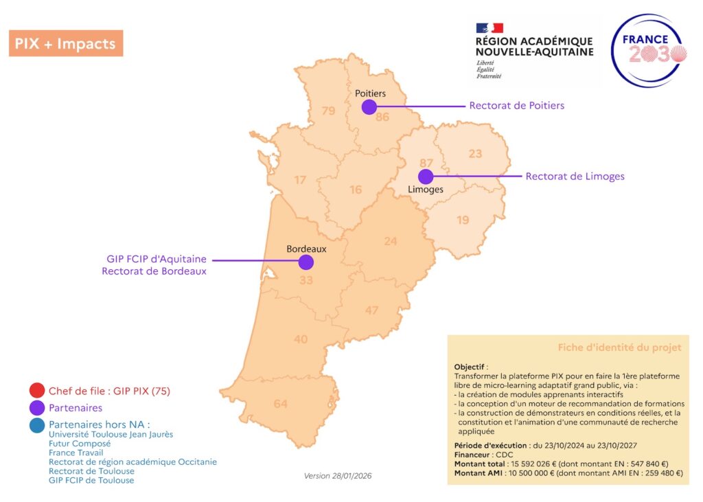 Cartographie projet PIX +Impacts
